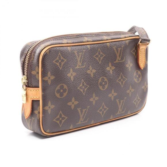 LOUIS VUITTON Brown Monogram Leather Shoulder Bag - Picture 2 of 10